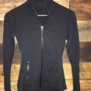 Size FOUR black Lululemon zip up jacket.